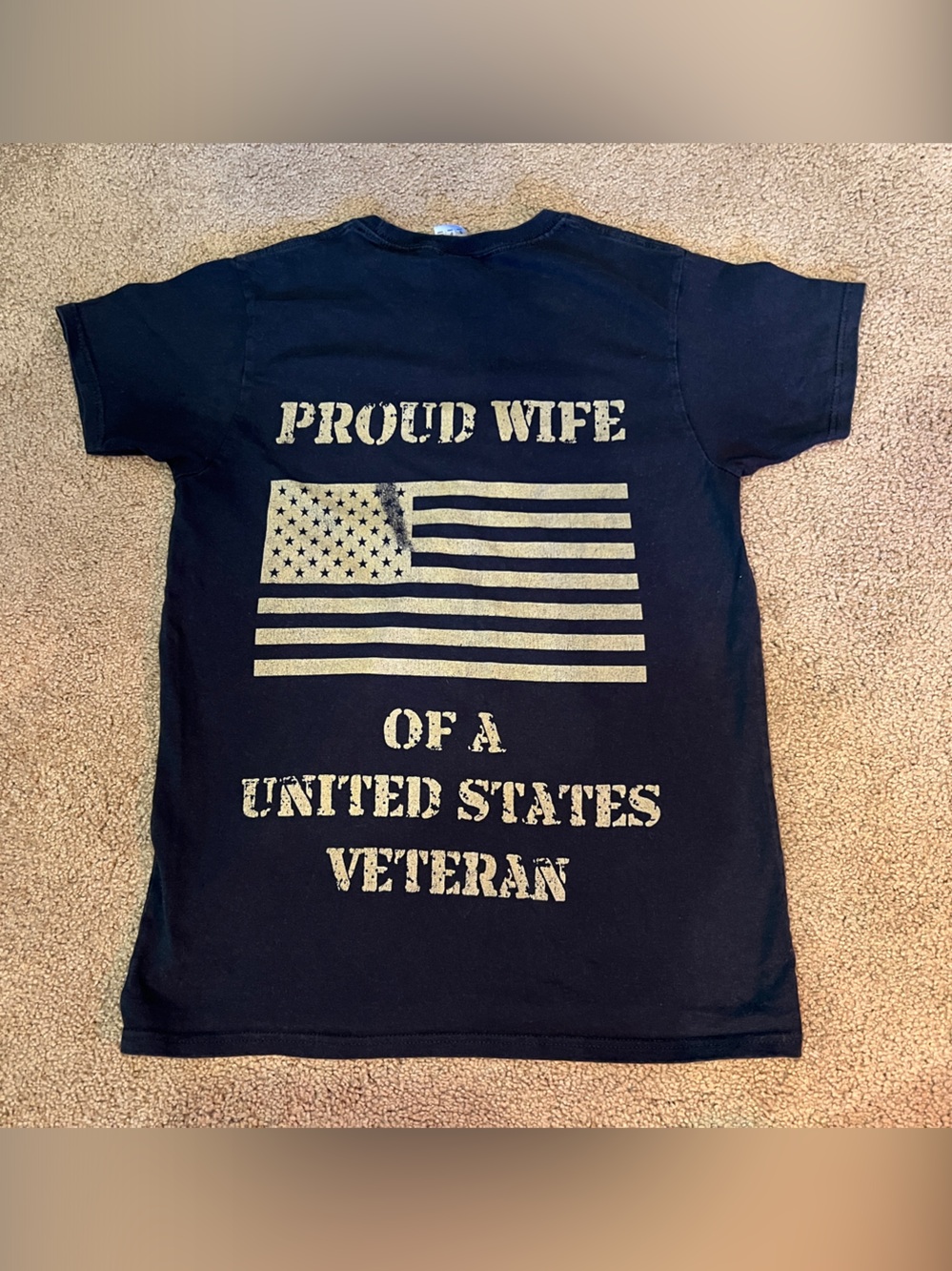 Short Sleeve Tee ‘Proud Wife Of A United States Veteran’
